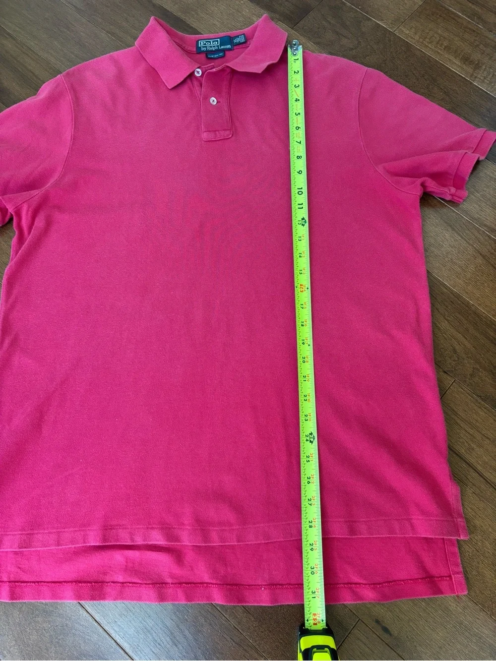 Ralph Lauren Men’s Bright Pink Polo with Yellow Pony